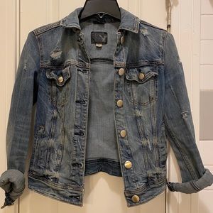 American Eagle distressed denim jacket